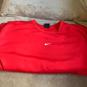 Red, Nike Crewneck, Medium